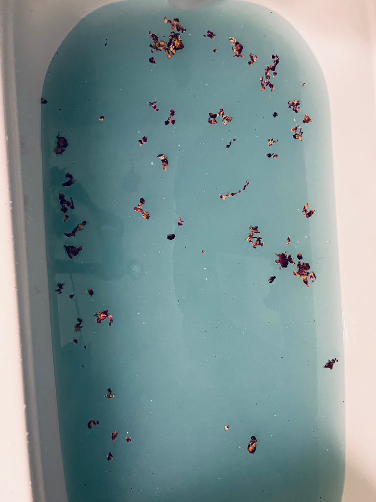 Blue moon goat milk bath with botanicals - unscented